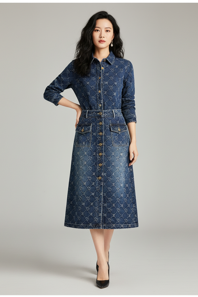 Ensemble En Jean Jupe