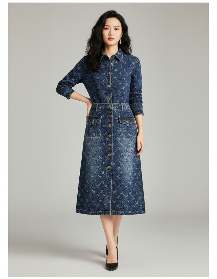 Ensemble En Jean Jupe