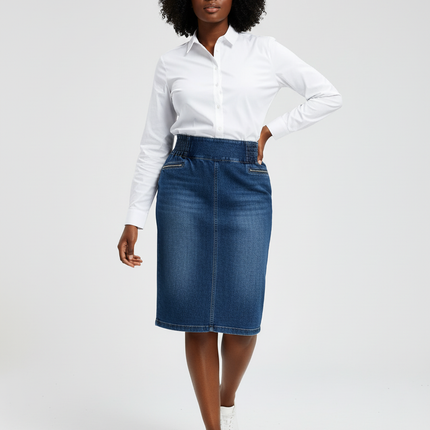 Collection image for: Jupe En Jean Au Genou