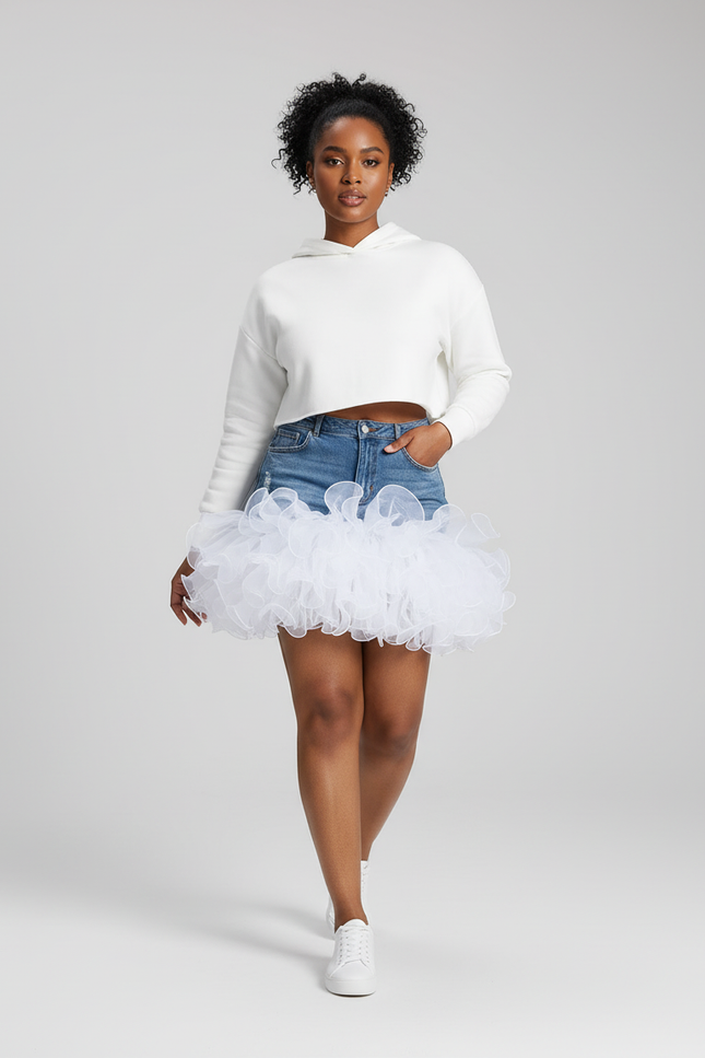 Jupe Boule En Jean Femme