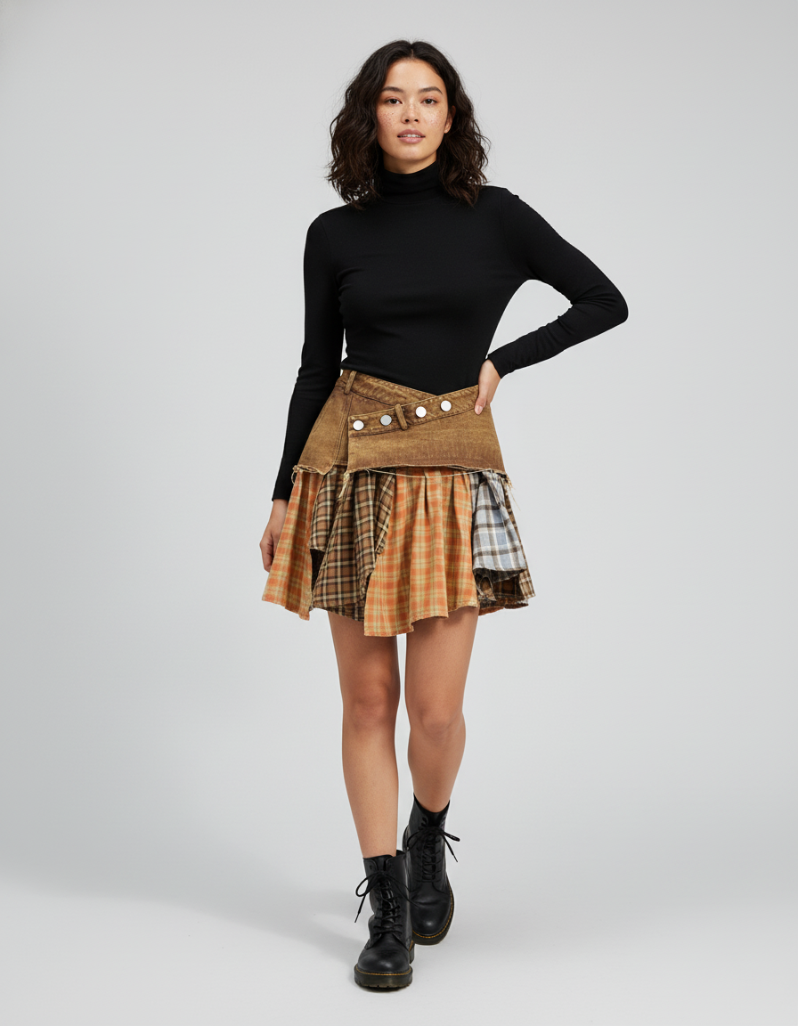 Jupe En Jean Moutarde