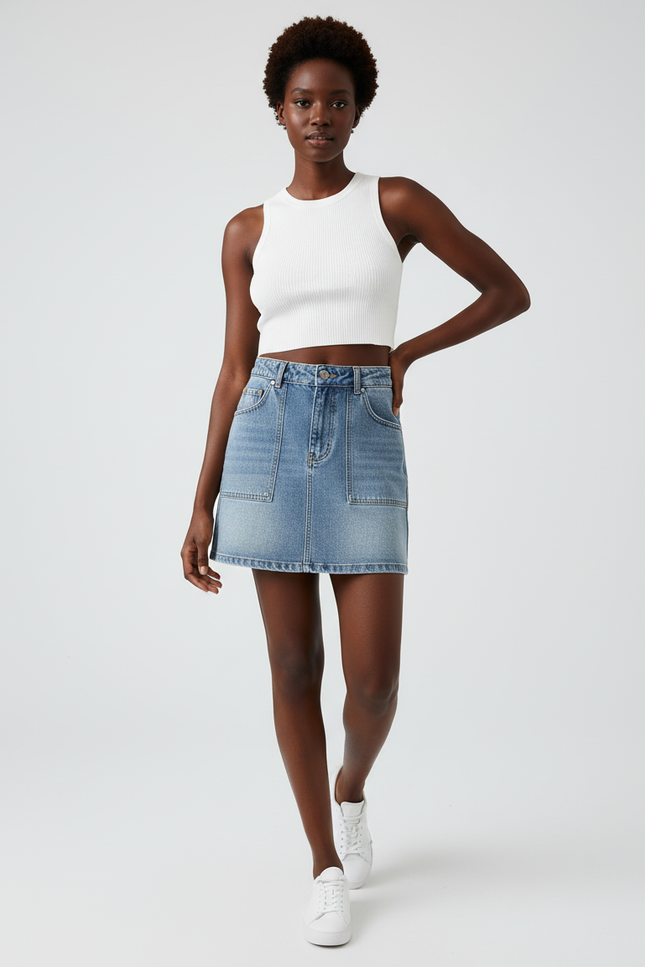 Mini Jupe En Jean Femme