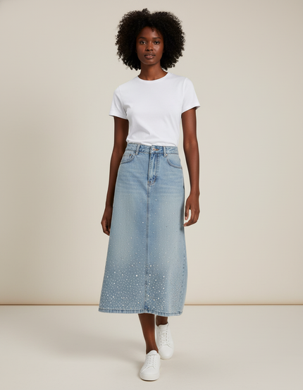 Jupe En Jean Strass