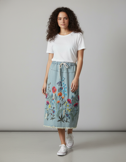 Jupe En Jean Bleu Clair