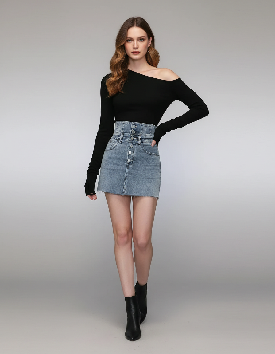 Jupe En Jean Push Up