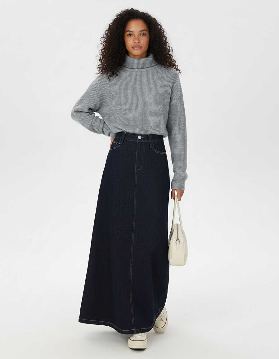 Jupe En Jean Longue Hiver