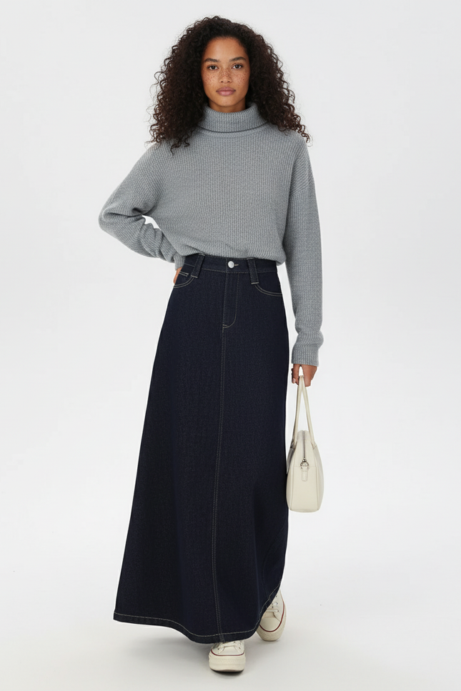 Jupe En Jean Longue Hiver