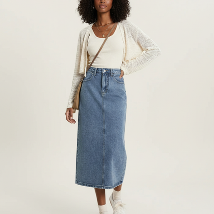 Collection image for: Jupe En Jean Bleu