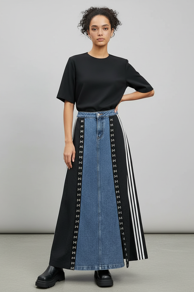 Jupe En Jean Boutons