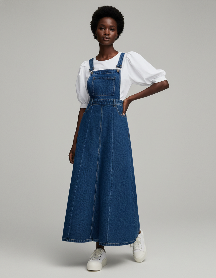 Jupe Salopette En Jean Femme