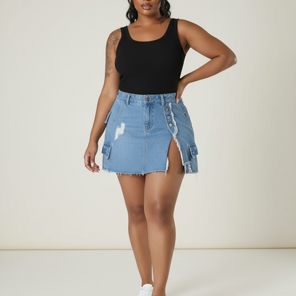 Collection image for: Jupe En Jean Grande Taille