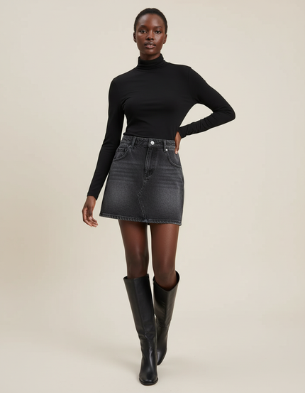 Jupe En Jean Gris Foncé