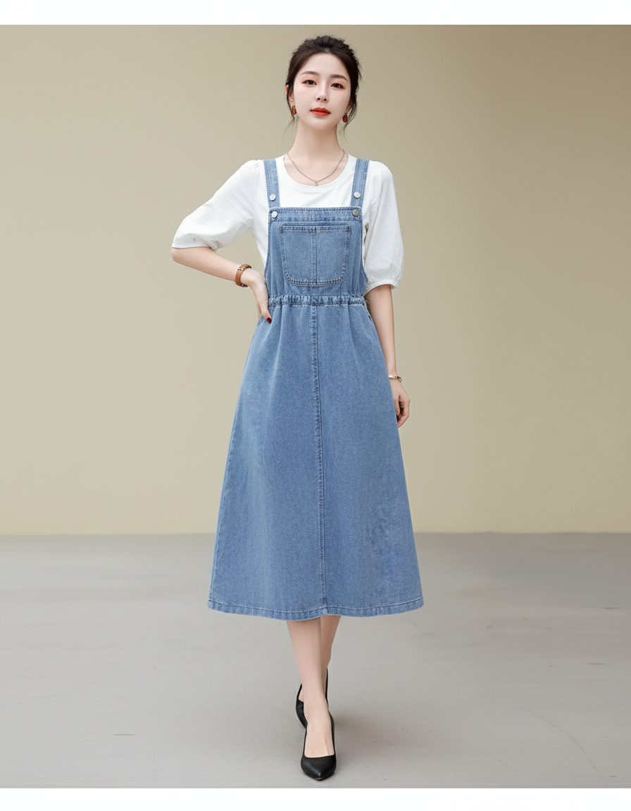 Jupe En Jean Salopette