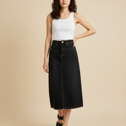 Collection image for: Jupe En Jean Noir