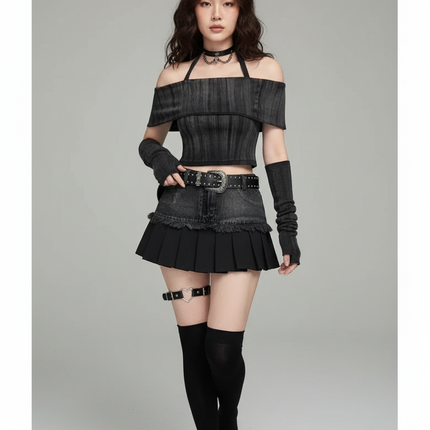 Collection image for: Jupe En Jean Grise