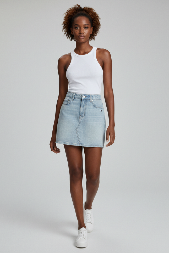 Jupe Trapeze En Jean