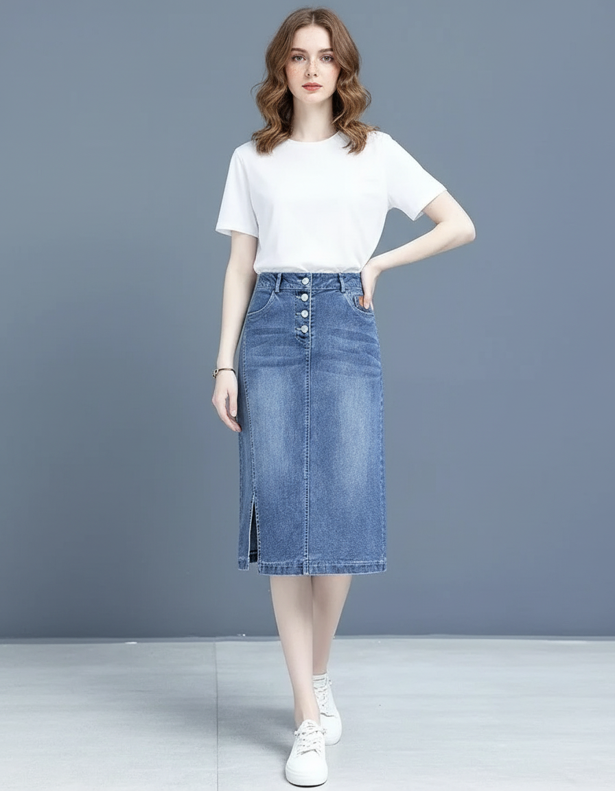 Jupe En Jean Moulante