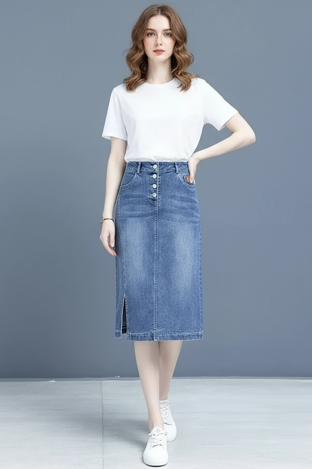 Jupe En Jean Moulante