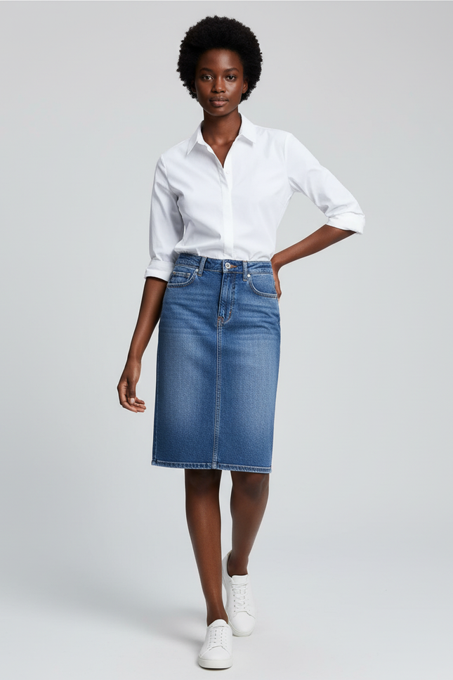 Jupe En Jean Fourreau