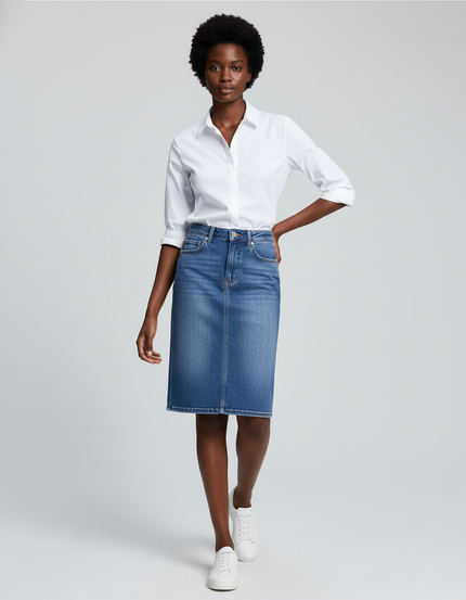 Jupe En Jean Fourreau