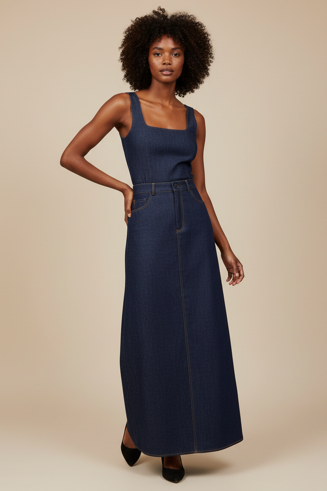 Ensemble Jupe Et Haut En Jean