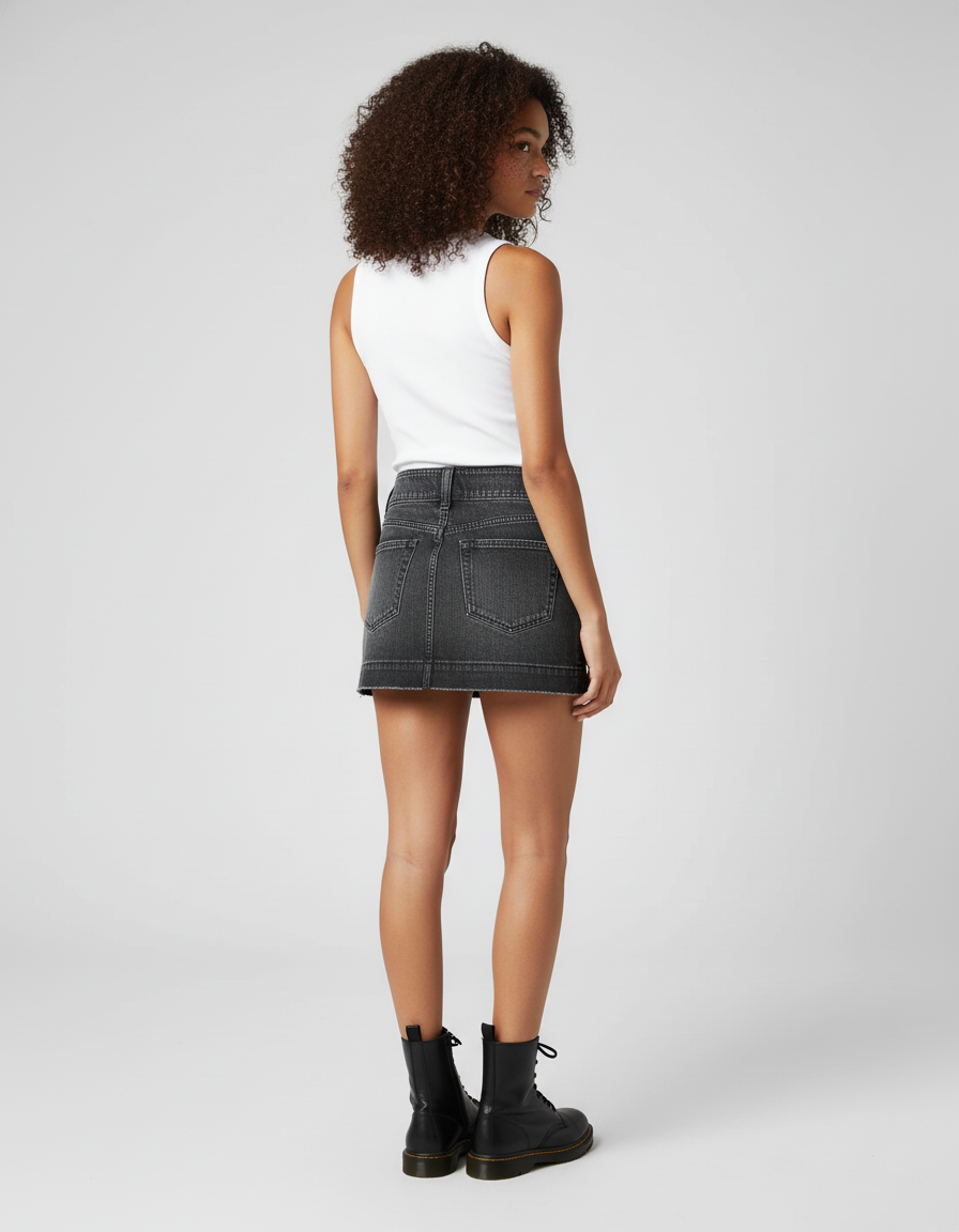 Jupe En Jean Taille Basse