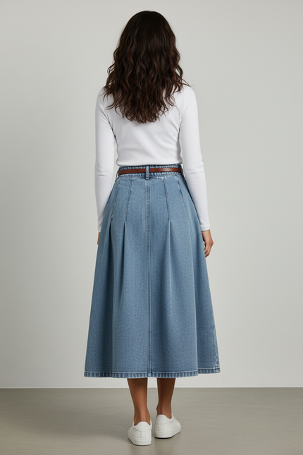 Jupe En Jean Evasee Longue