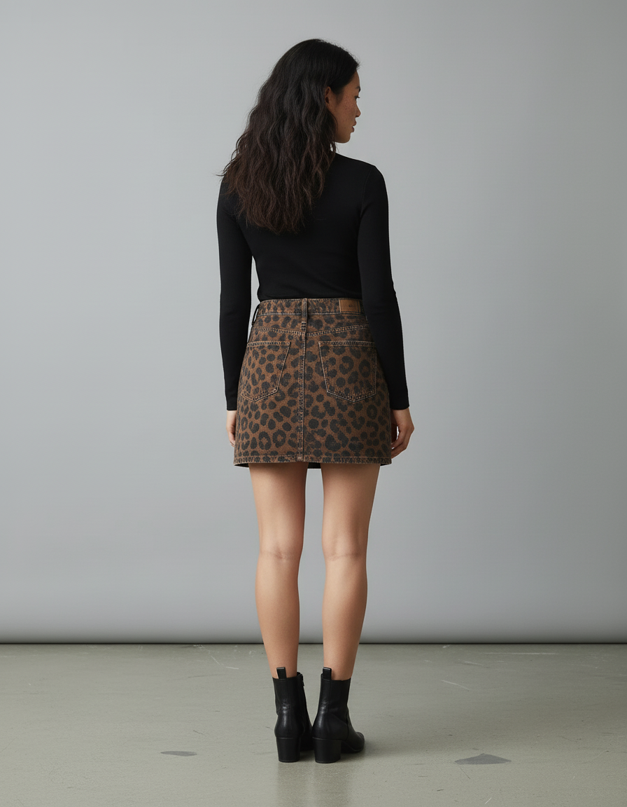 Jupe En Jean Imprimé