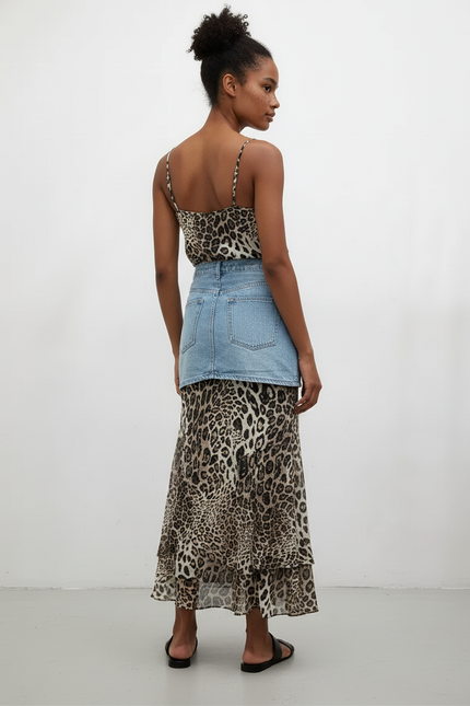 Jupe Jean Mini Bleu Clair Chic