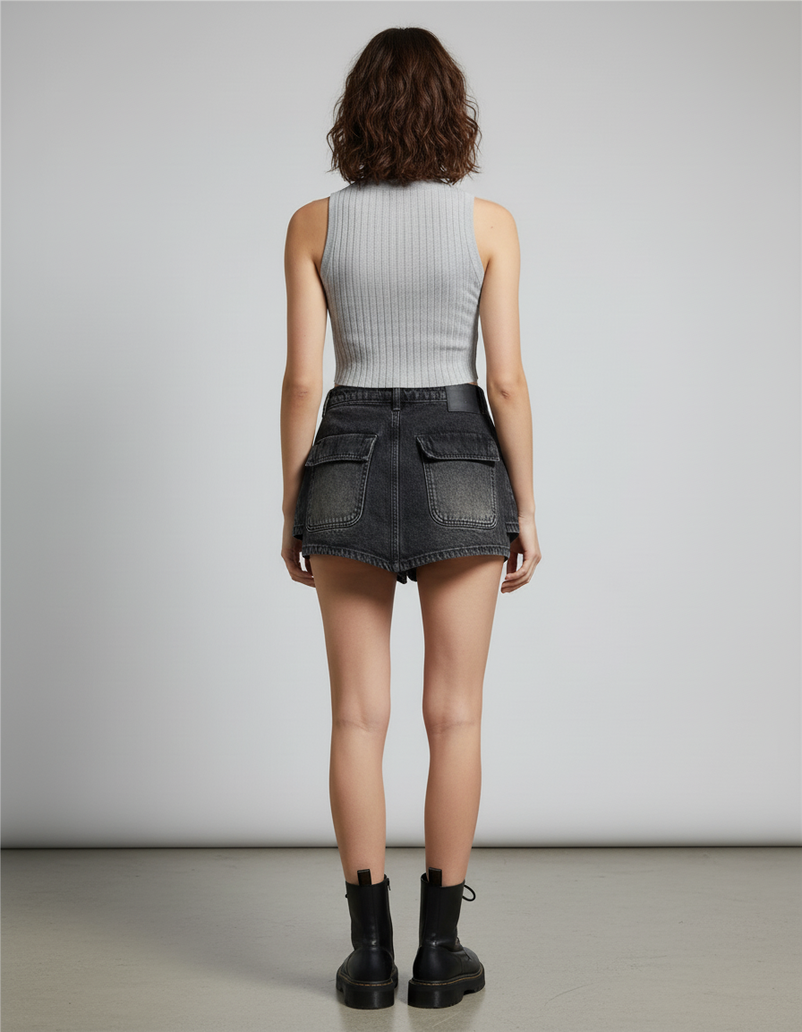 Jupe Short En Jean Fille