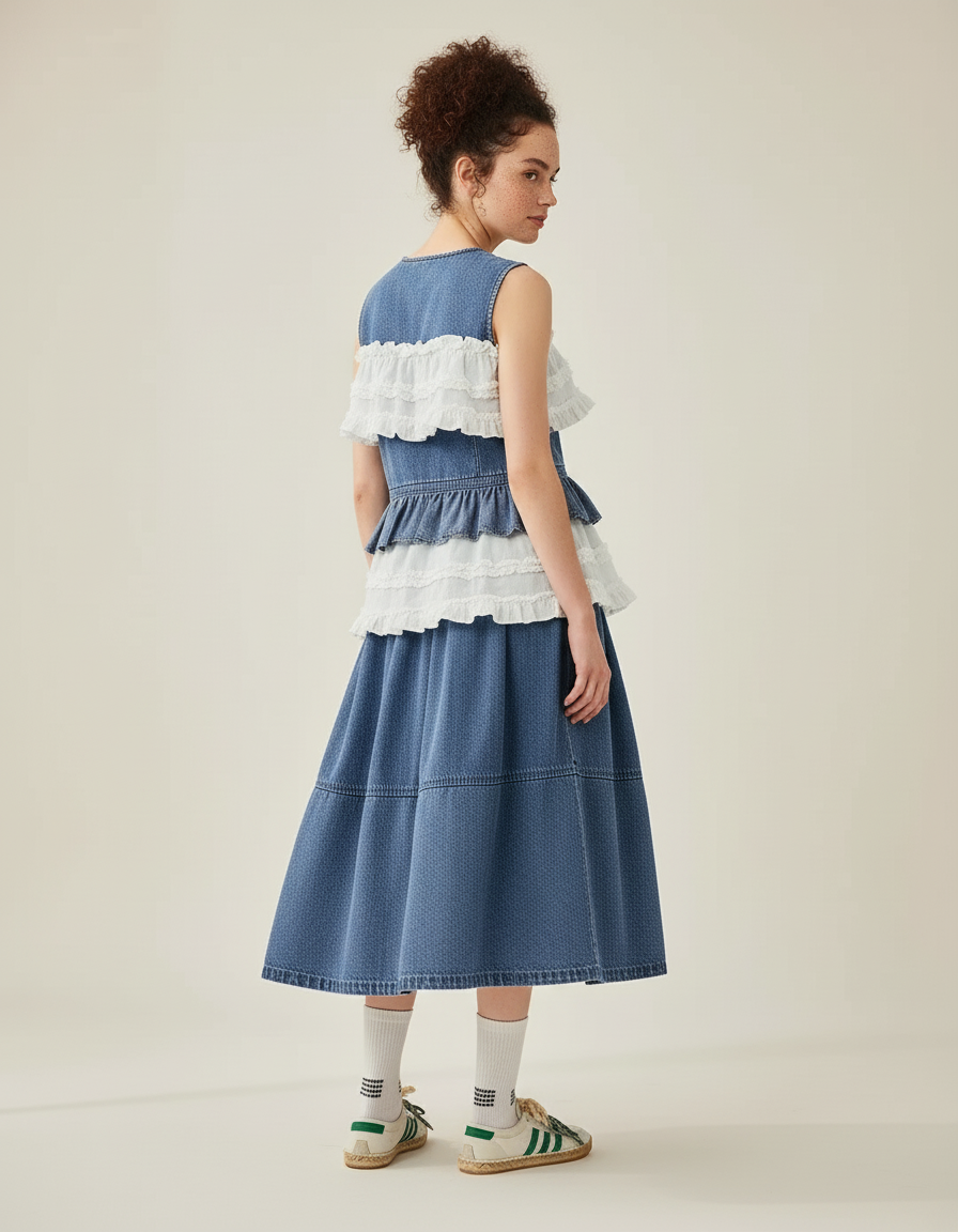 Jupe En Jean Trapeze Femme