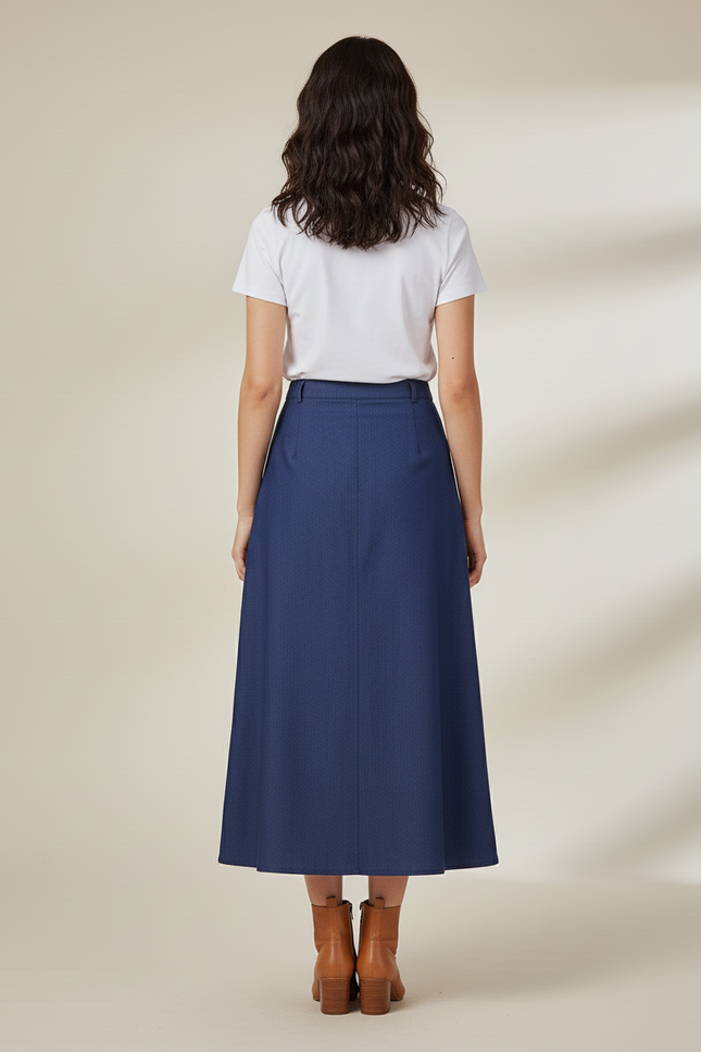 Jupe Jean Denim Boutonnée Vintage