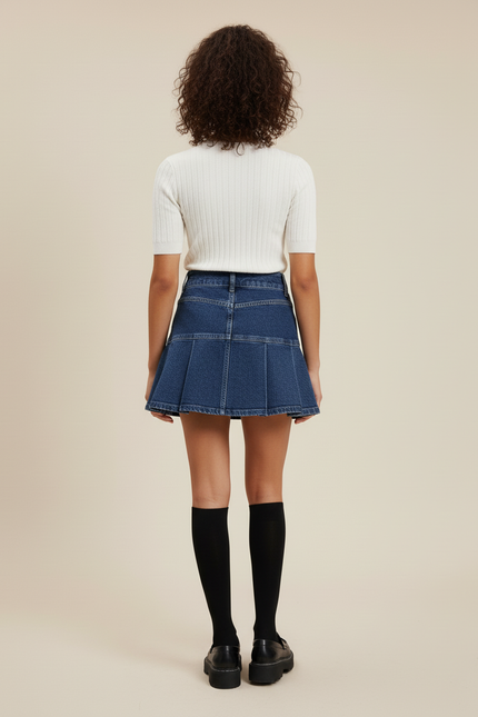 Mini Jupe Short En Jean
