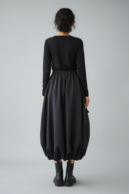 Jupe Jean Ample Poche Denim Décontractée