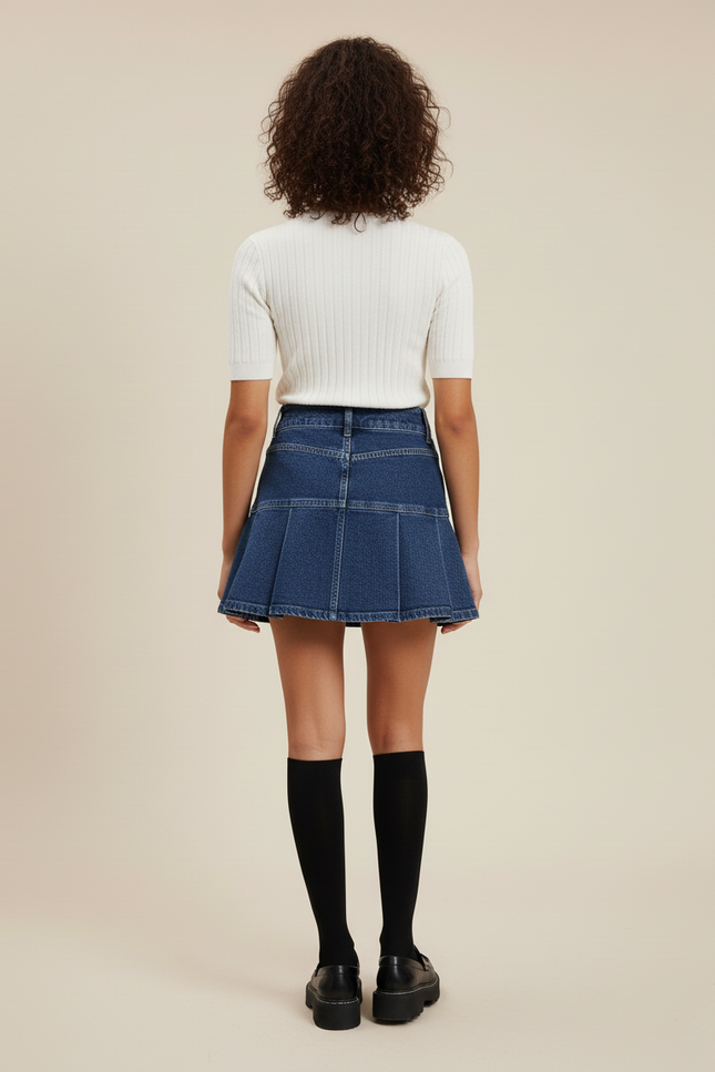 Mini Jupe Short En Jean