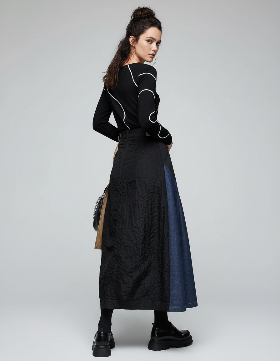 Jupe En Jean Avec Boutons