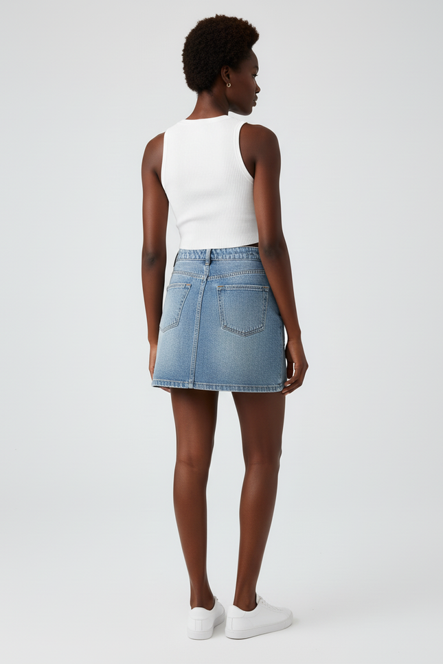 Mini Jupe En Jean Femme