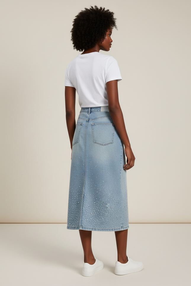 Jupe En Jean Strass