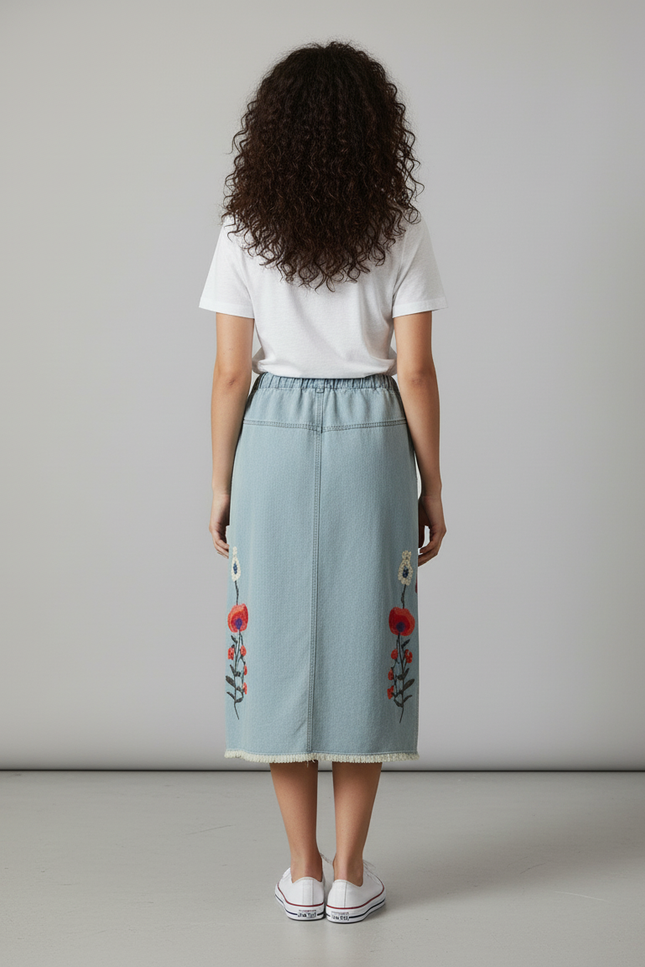 Jupe En Jean Bleu Clair