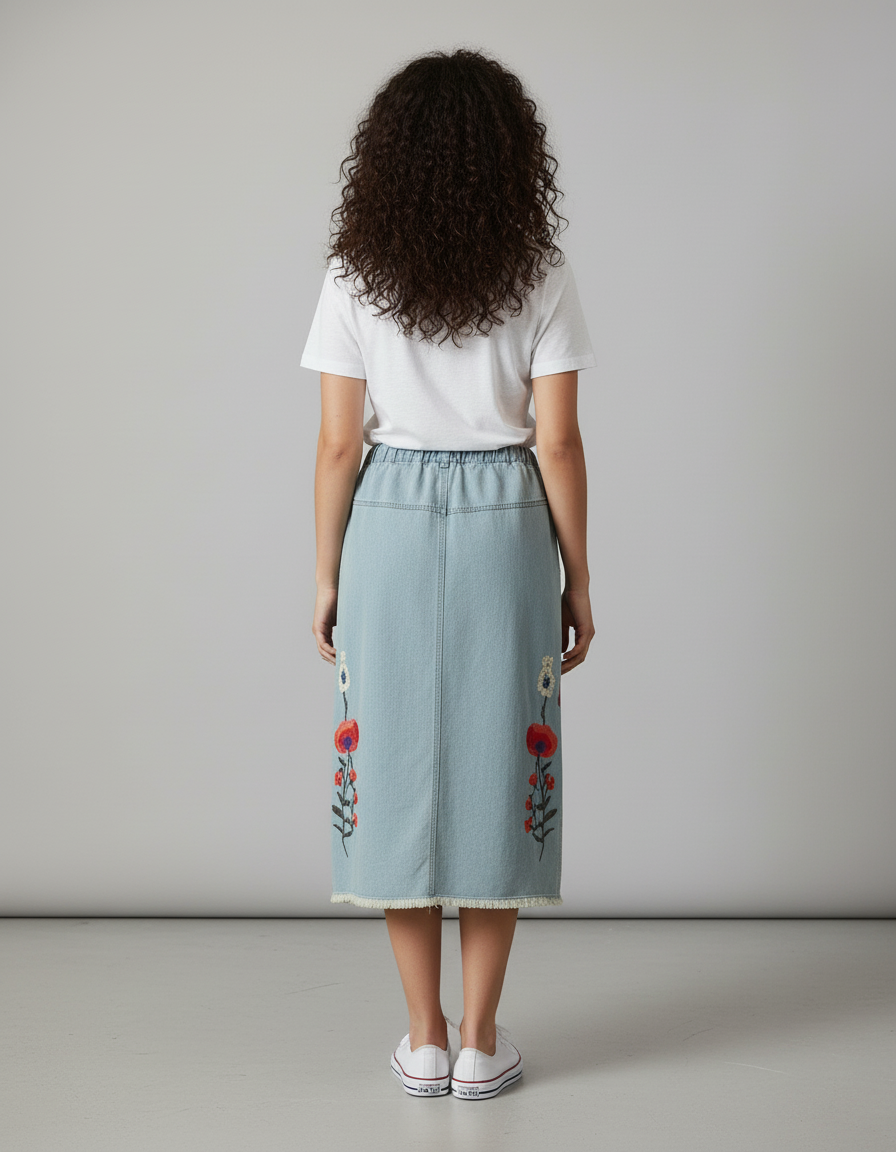 Jupe En Jean Bleu Clair