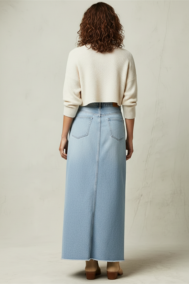 Jupe En Jean Effilochée