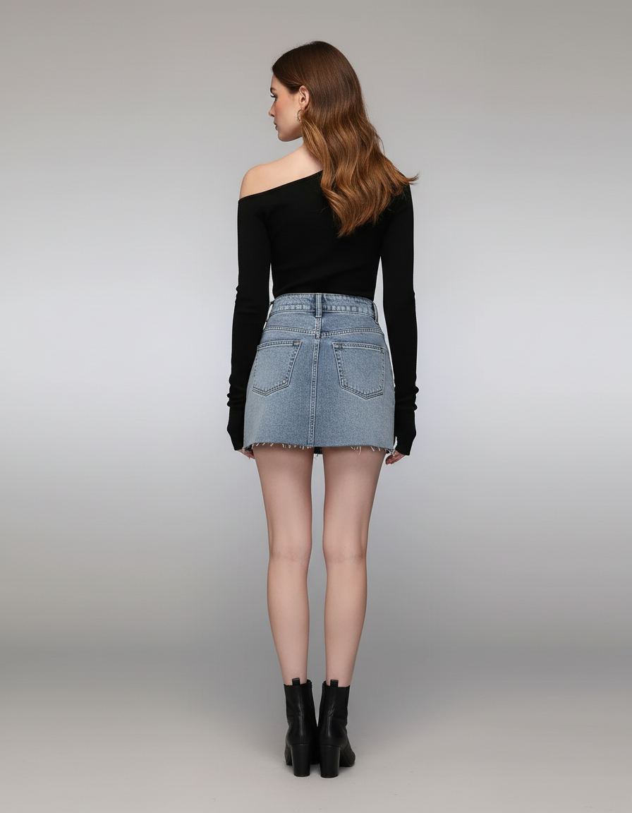 Jupe En Jean Push Up