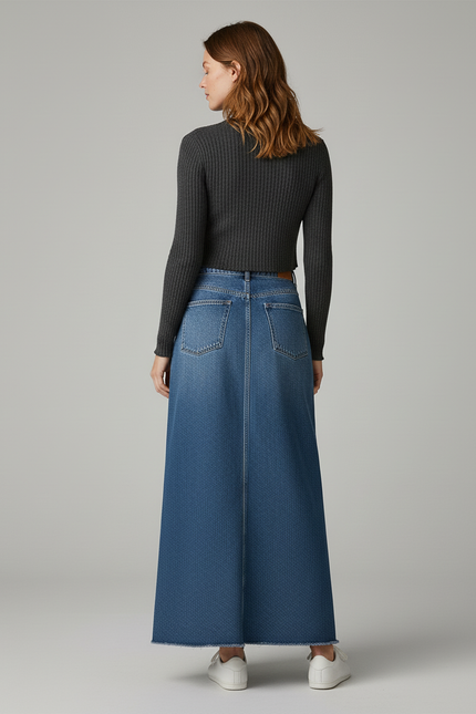 Jupe En Jean Longue Tendance