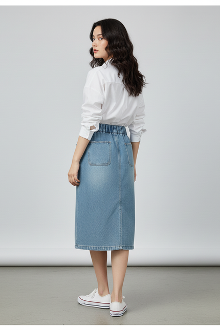 Jupe En Jean Longue Fendue