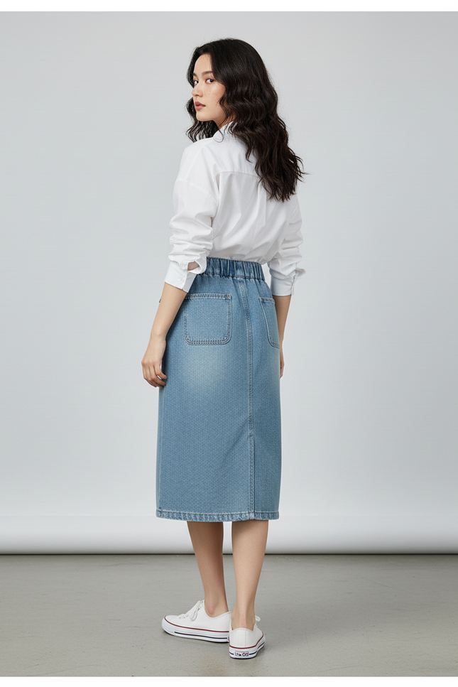 Jupe En Jean Longue Fendue