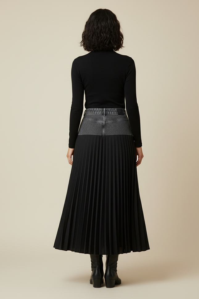 Jupe En Jean Longue Noire