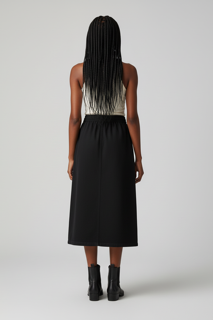 Jupe Jean A-Line Taille Haute Décontractée