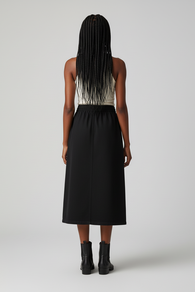 Jupe Jean A-Line Taille Haute Décontractée