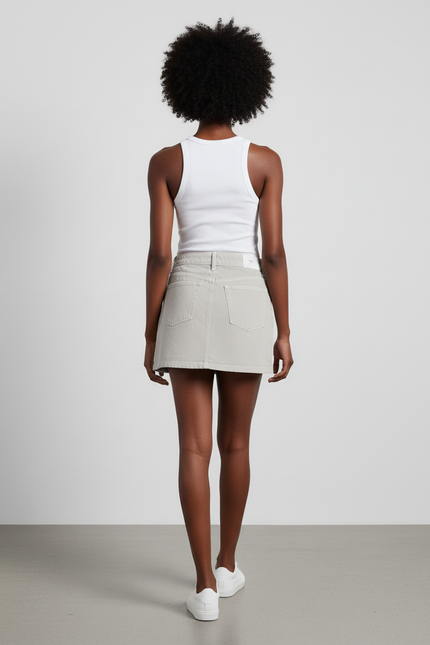 Jupe En Jean Gris Clair