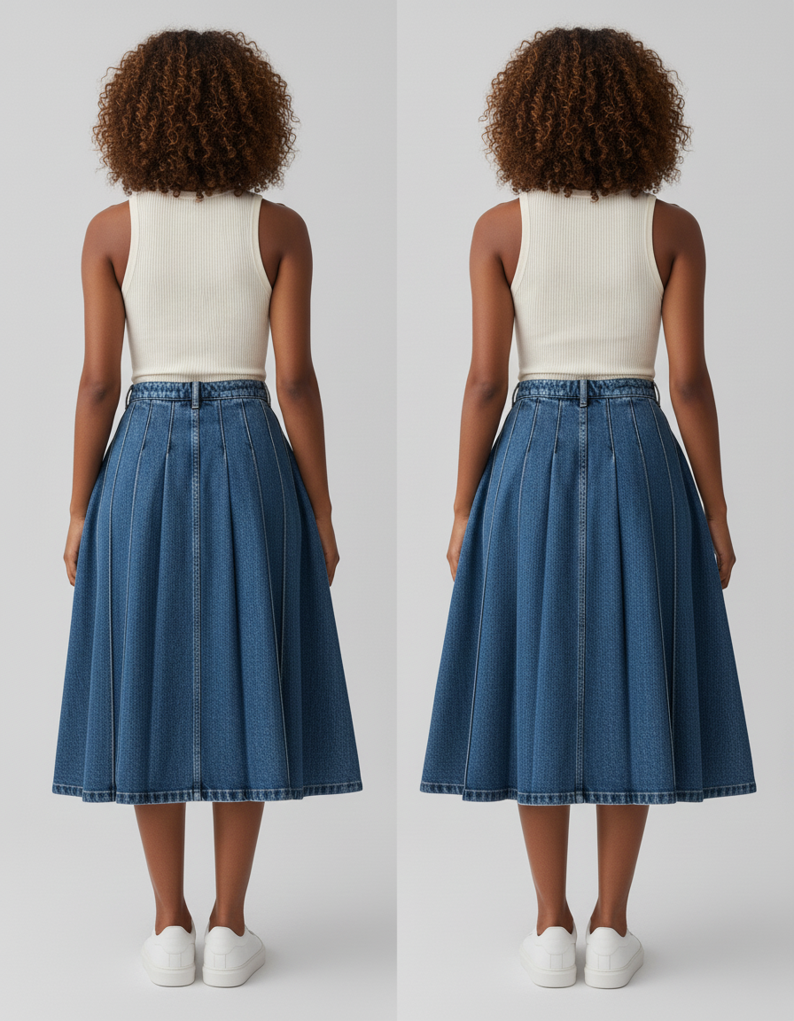 Jupe En Jean Longueur Genoux